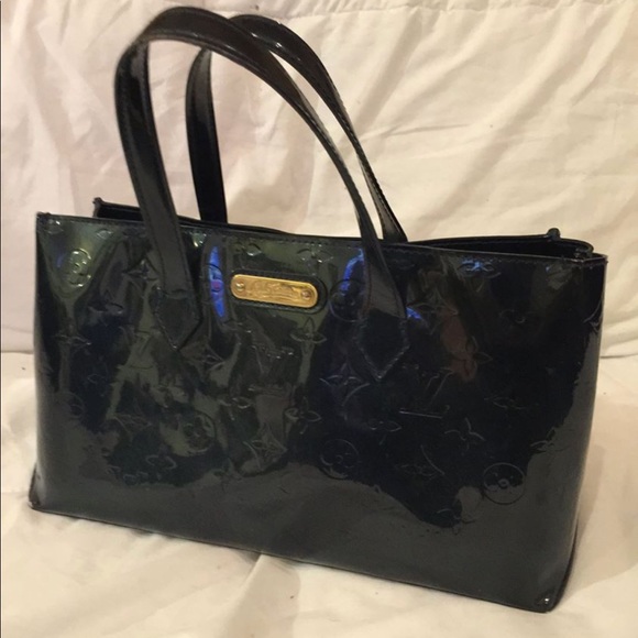 ❌SOLD❌LOUIS VUITTON Vernis Wilshire PM Blue Nuit - Picture 2 of 8